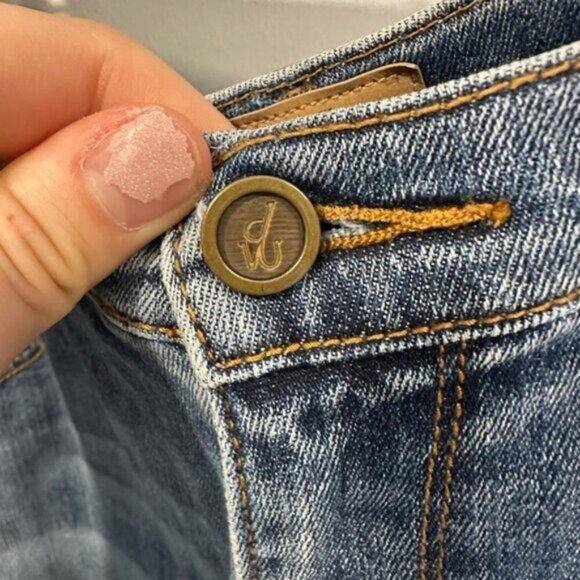 LIKE NEW- DRIFTWOOD COLETTE TASSEL HEM BOHO JEANS - Picture 5 of 9